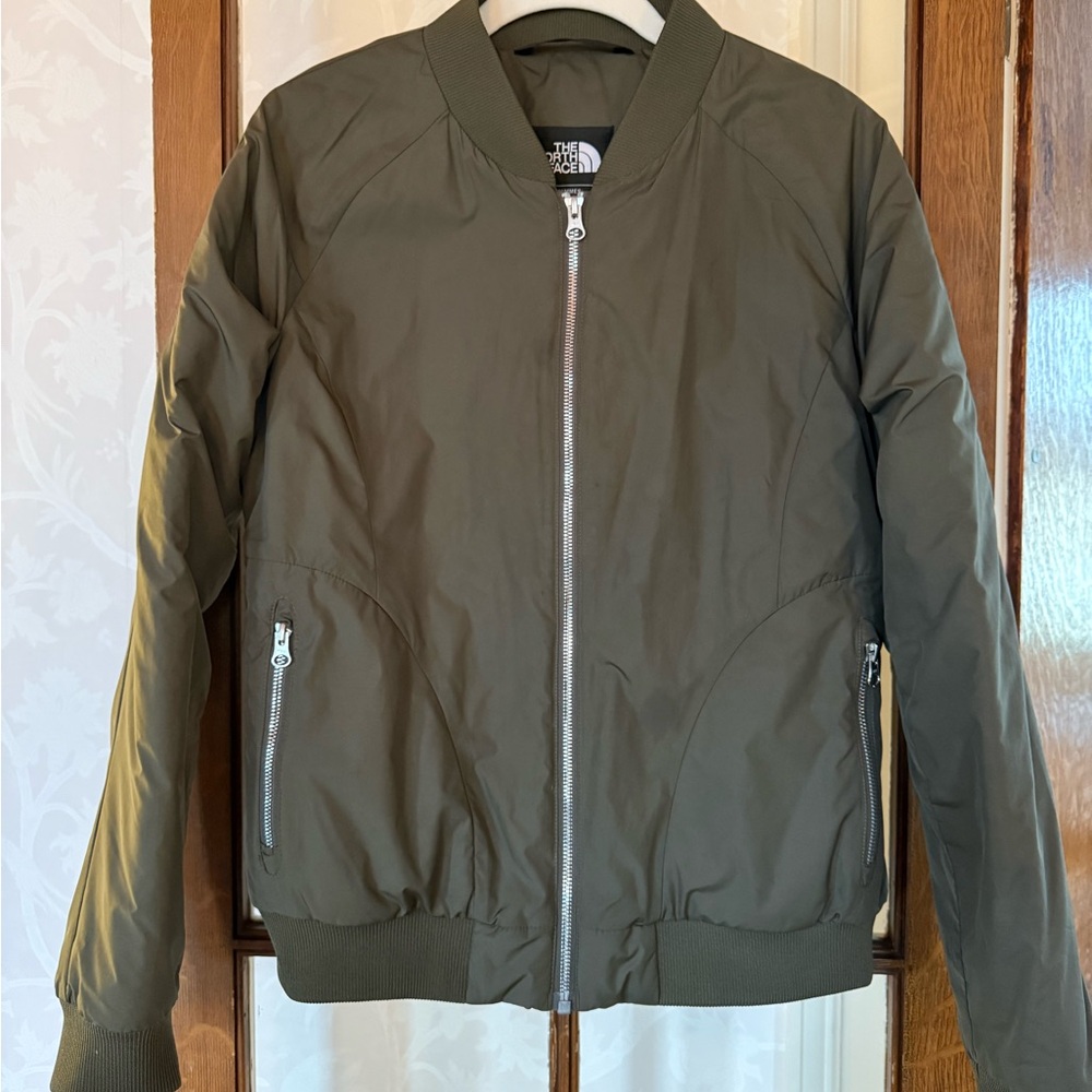 The North Face Khaki Zip-Up Jacket